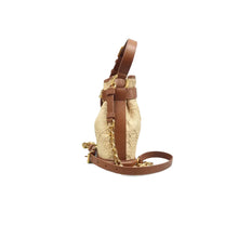 Load image into Gallery viewer, Dior Febric Satchel Bag Beige