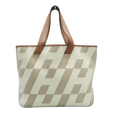 Load image into Gallery viewer, Hermès Cabas H en Biais Fabric Tote Bag Beige