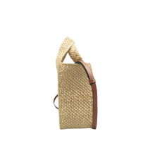 Load image into Gallery viewer, Loewe Font Leather Tote Bag Beige