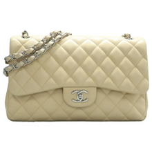 Load image into Gallery viewer, CHANEL CF Jumbo Leather Shoulder Bag Beige