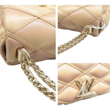 Load image into Gallery viewer, Louis Vuitton GO-14 Lambskin Malletage Pico Shoulder Bag Beige Pink