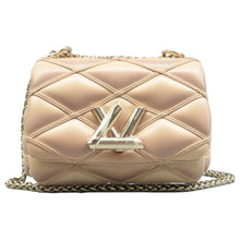 Load image into Gallery viewer, Louis Vuitton GO-14 Lambskin Malletage Pico Shoulder Bag Beige Pink