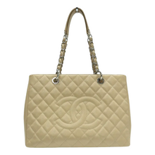 Load image into Gallery viewer, CHANEL Grand Shopping Leather Shoulder Bag Beige