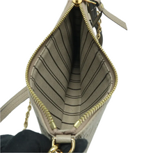 Load image into Gallery viewer, Louis Vuitton Monogram Leather Pouch Strap Satchel Bag Beige