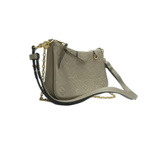 Load image into Gallery viewer, Louis Vuitton Monogram Leather Pouch Strap Satchel Bag Beige