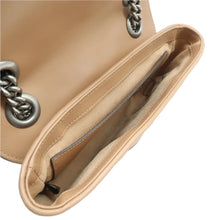 Load image into Gallery viewer, Gucci GG Marmont Mini Leather Shoulder Bag Beige