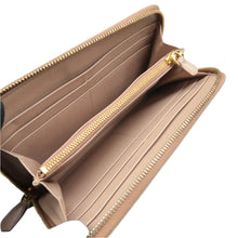 Load image into Gallery viewer, Prada Leather Zip Around Wallet Beige
