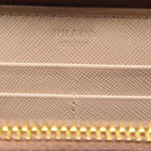 Load image into Gallery viewer, Prada Leather Zip Around Wallet Beige