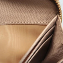 Load image into Gallery viewer, Prada Leather Zip Around Wallet Beige