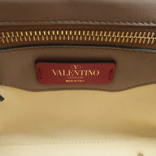 Load image into Gallery viewer, VALENTINO Rockstud Quited Leather Shoulder Bag Beige