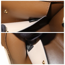 Load image into Gallery viewer, Fendi Runaway Shopping Leather Satchel Bag Beige