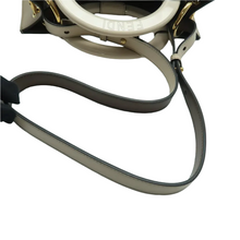 Load image into Gallery viewer, Fendi Runaway Shopping Leather Satchel Bag Beige