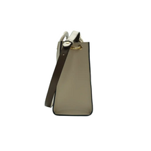 Load image into Gallery viewer, Fendi Runaway Shopping Leather Satchel Bag Beige