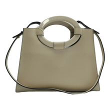 Load image into Gallery viewer, Fendi Runaway Shopping Leather Satchel Bag Beige