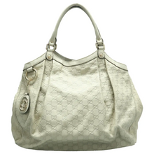 Load image into Gallery viewer, GUCCI Sukey Leather Tote Bag Beige