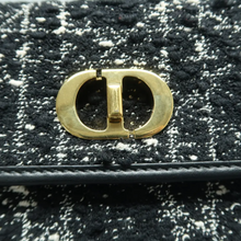 Load image into Gallery viewer, Christian Dior Dior Caro Fabric Shoulder Bag Black