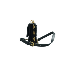 Load image into Gallery viewer, Christian Dior Dior Caro Fabric Shoulder Bag Black