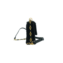 Load image into Gallery viewer, Christian Dior Dior Caro Fabric Shoulder Bag Black