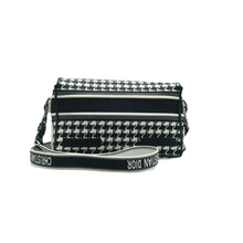 Load image into Gallery viewer, Christian Dior Fabric Shoulder Bag Black