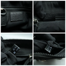 Load image into Gallery viewer, Gucci Canvas Shoulder Bag Black