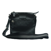 Load image into Gallery viewer, Gucci Canvas Shoulder Bag Black