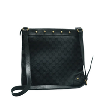 Load image into Gallery viewer, Gucci Canvas Shoulder Bag Black
