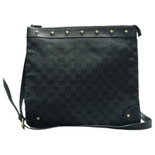 Load image into Gallery viewer, Gucci Canvas Shoulder Bag Black