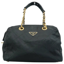 Load image into Gallery viewer, PRADA Fabric Shoulder Bag Black