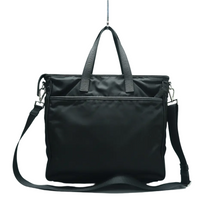 Load image into Gallery viewer, PRADA Fabric Satchel Bag Black
