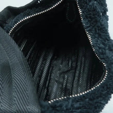 Load image into Gallery viewer, PRADA Re-Edition 2000 Terry Cloth Shoulder Bag Black