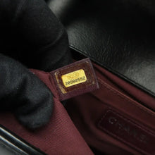 Load image into Gallery viewer, CHANEL Boy Leather Chained Shoulder Bag Black