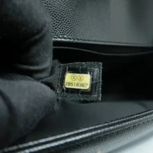 Load image into Gallery viewer, CHANEL Boy Leather Shoulder Bag Black