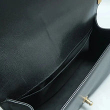 Load image into Gallery viewer, CHANEL Boy Leather Shoulder Bag Black