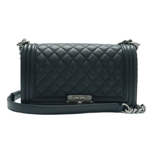 Load image into Gallery viewer, Chanel Boy Leather Shoulder Bag Black