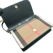 Load image into Gallery viewer, Burberry Leather Shoulder Bag Black