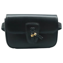 Load image into Gallery viewer, CELINE Leather Tassel Belt Bag Black