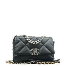 Load image into Gallery viewer, CHANEL 19 Lambskin Quilted Medium Shoulder bag Black