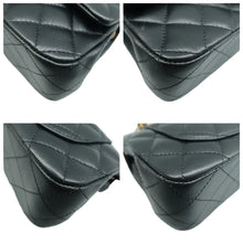 Load image into Gallery viewer, CHANEL Classsic Flap Quilted Leather Crossbody Bag Black