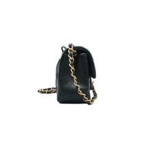 Load image into Gallery viewer, CHANEL Classsic Flap Quilted Leather Crossbody Bag Black