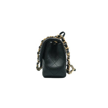 Load image into Gallery viewer, CHANEL Classsic Flap Quilted Leather Crossbody Bag Black