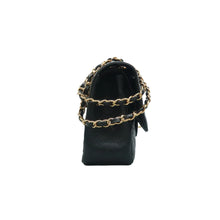 Load image into Gallery viewer, Chanel CF Jumbo Double Flap Caviar Quilted Shoulder Bag Black