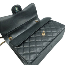 Load image into Gallery viewer, Chanel CF Jumbo Double Flap Caviar Quilted Shoulder Bag Black