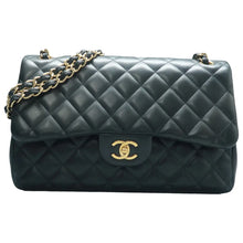 Load image into Gallery viewer, CHANEL CF Jumbo Leather Shoulder Bag Black