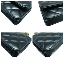 Load image into Gallery viewer, CHANEL Leather Satchel Bag Black