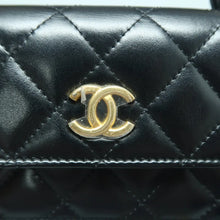 Load image into Gallery viewer, CHANEL Leather Satchel Bag Black