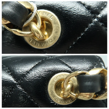 Load image into Gallery viewer, Chanel Leather Shoulder Bag Black
