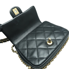 Load image into Gallery viewer, Chanel Leather Shoulder Bag Black