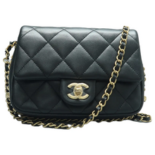 Load image into Gallery viewer, Chanel Leather Shoulder Bag Black