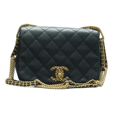 Load image into Gallery viewer, CHANEL Leather Shoulder Bag Black