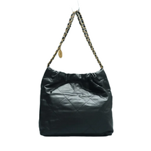 Load image into Gallery viewer, Chanel Leather Shoulder Bag Black